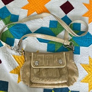 Coach purse with crossbody strap